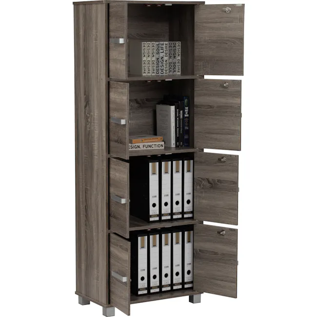 Naya 8 Door Cabinet - Dark Sonoma - 6