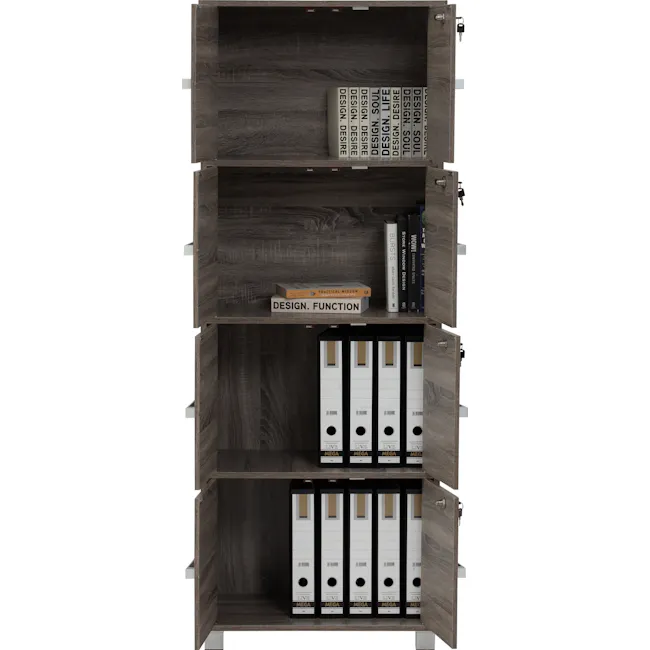 Naya 8 Door Cabinet - Dark Sonoma - 5
