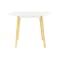Harold Round Dining Table 1.05m with 4 Oslo Chairs in White - 2