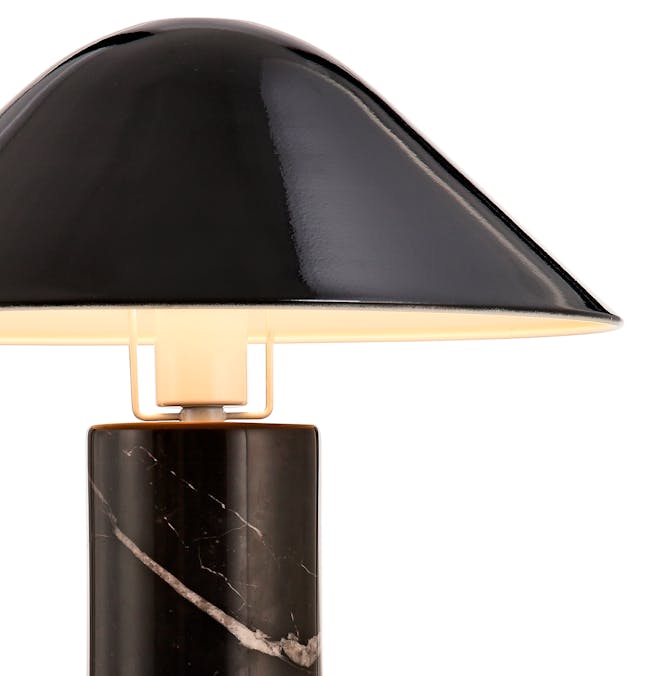 Klari Marble Table Lamp - Black - 1