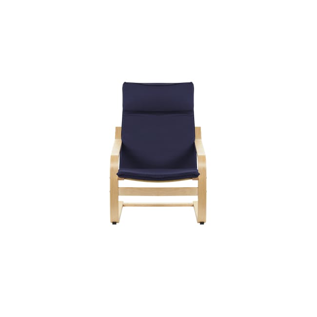 Mizuki Lounge Chair with Ottoman - Cobalt Blue - 3