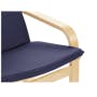 Mizuki Lounge Chair with Ottoman - Cobalt Blue - 2