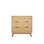 Rho 3 Drawer Chest 0.8m - Oak - 0