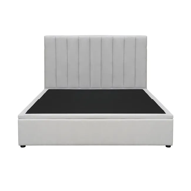 Audrey Queen Storage Bed - Silver Fox (Fabric) - 7