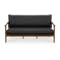 Rikku 3 Seater Sofa - Cocoa, Jet Black (Faux Leather) - 0
