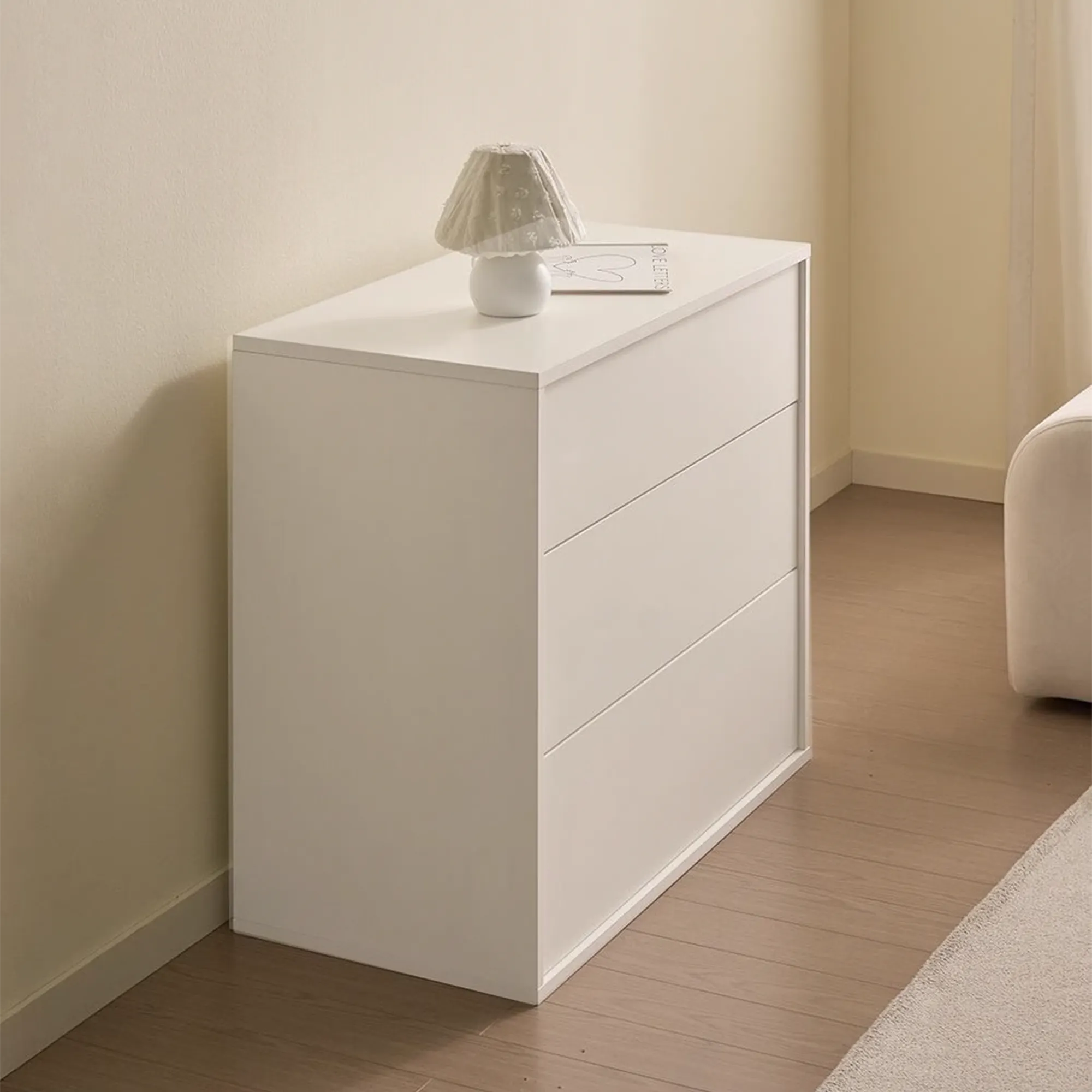 Mono 3 Drawer Chest 0.8m - White - 24