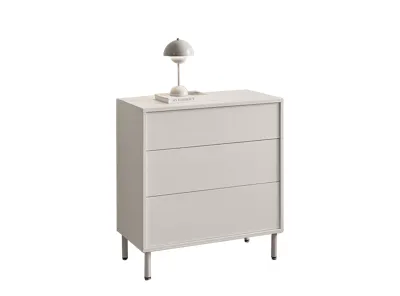 Mono 3 Drawer Chest 0.8m - White