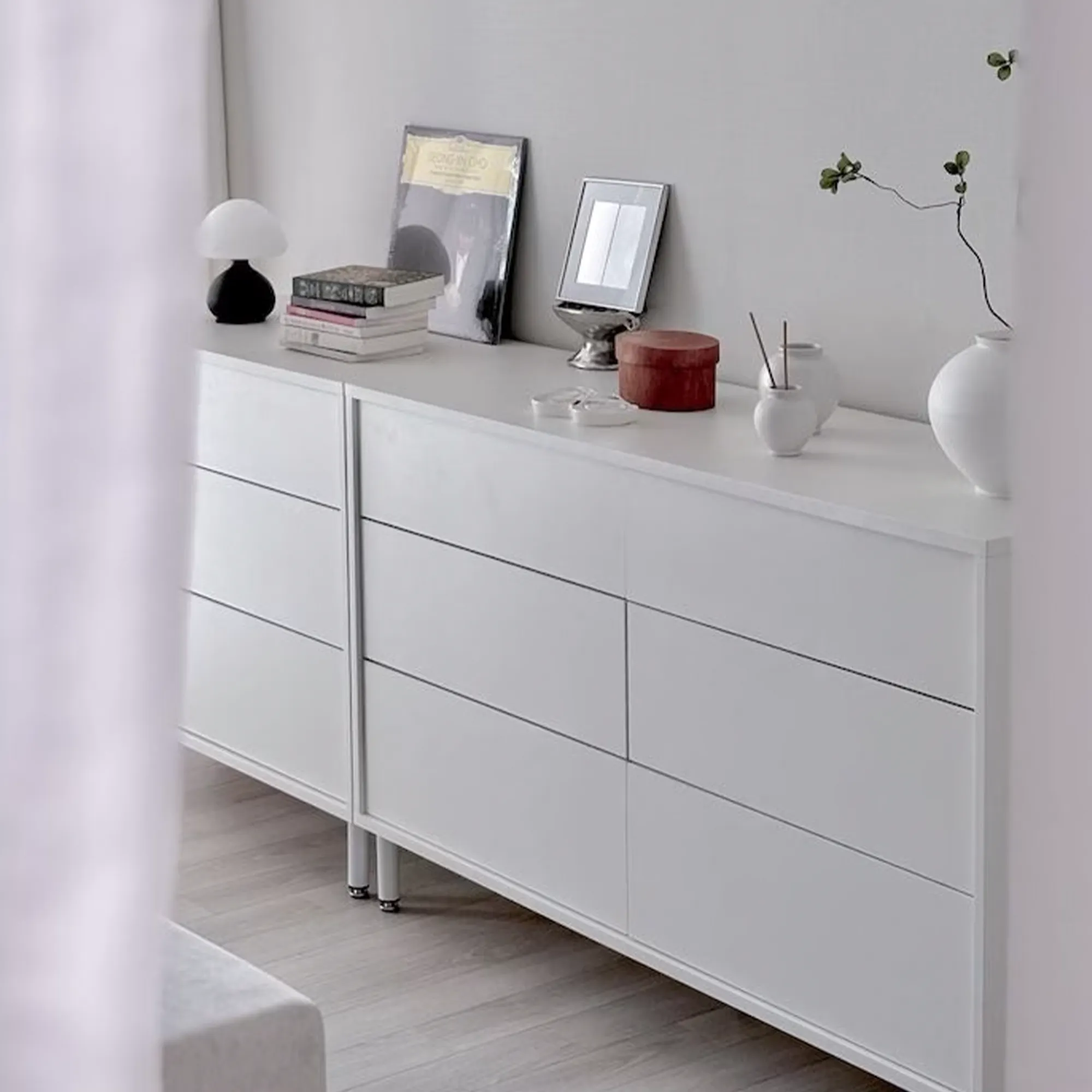 Mono 3 Drawer Chest 0.8m - White - 19