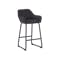 Edson Counter Chair - Titanium (Faux Leather) - 0