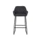 Edson Counter Chair - Titanium (Faux Leather) - 2
