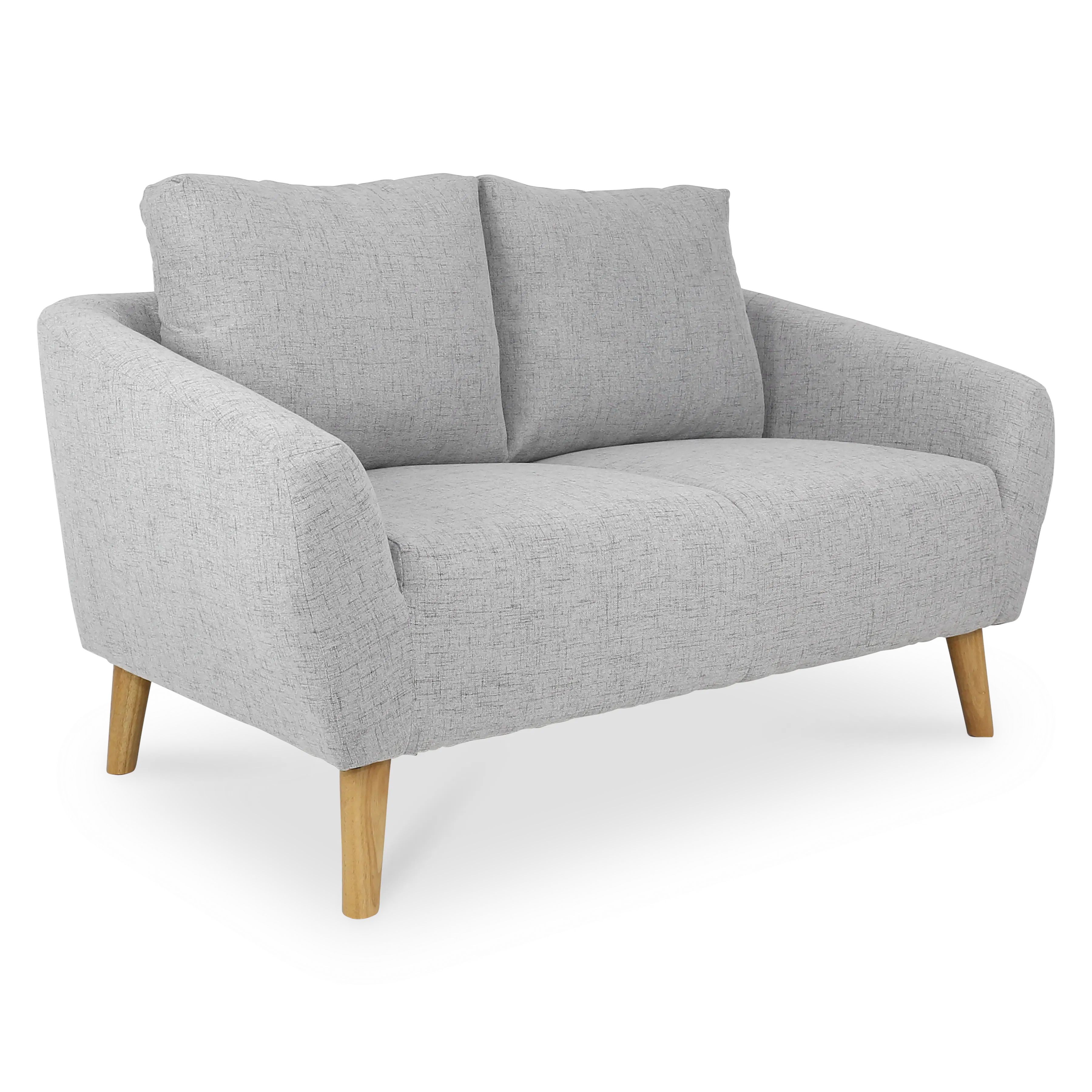 Hana 3 Seater Sofa with Hana 2 Seater Sofa - Light Grey - 25