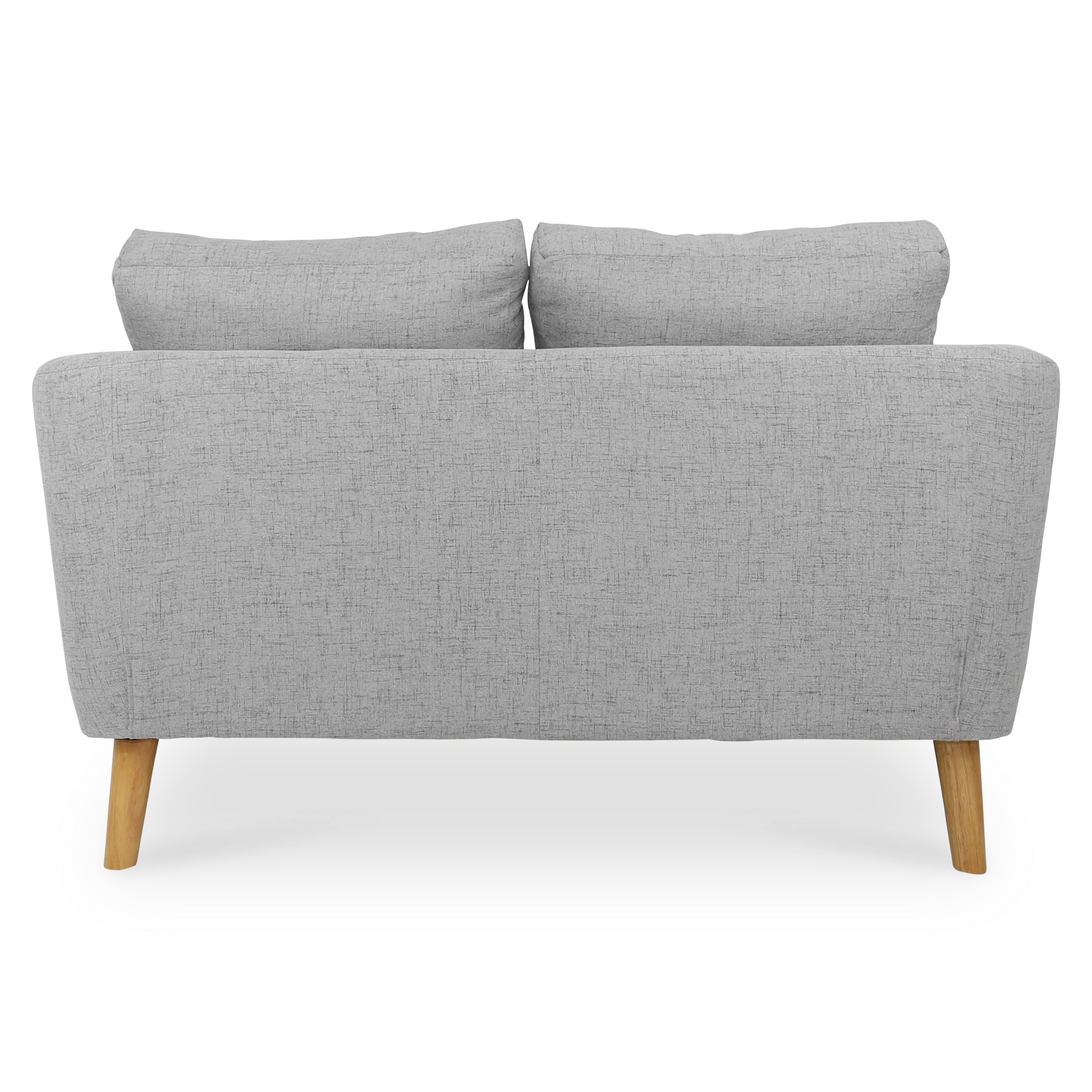 Hana 3 Seater Sofa with Hana 2 Seater Sofa - Light Grey - 28