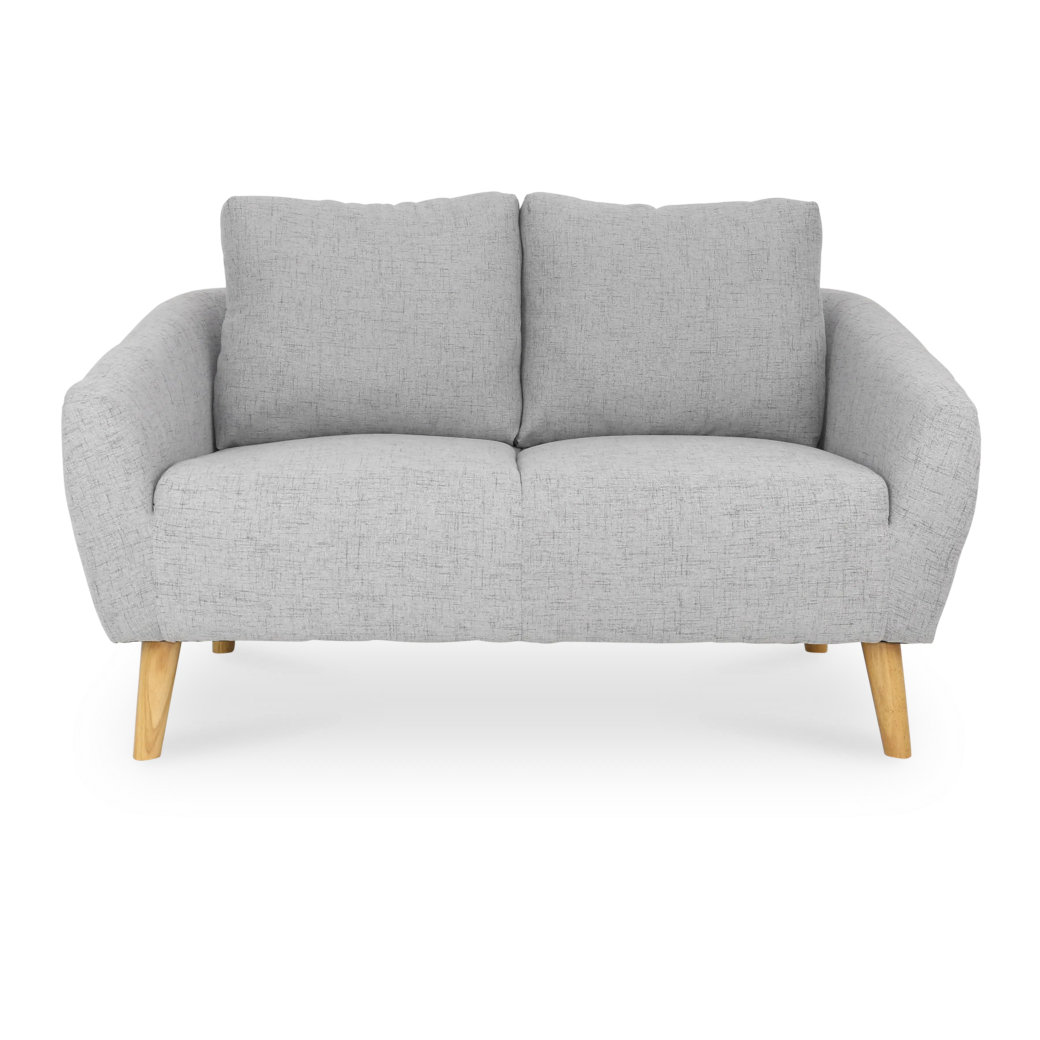 Hana 3 Seater Sofa with Hana 2 Seater Sofa - Light Grey - 29