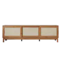 Belig Rattan TV Console 2m - Oak