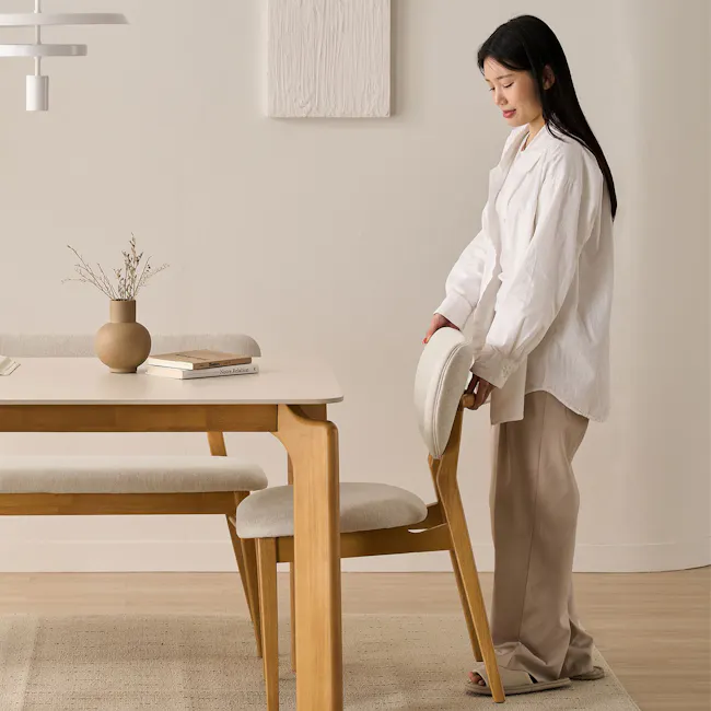 Ardin Dining Table 1.4m - Natural (Sintered Stone) - 9