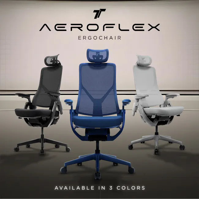 TT Aeroflex Ergochair - Graphite Black - 8