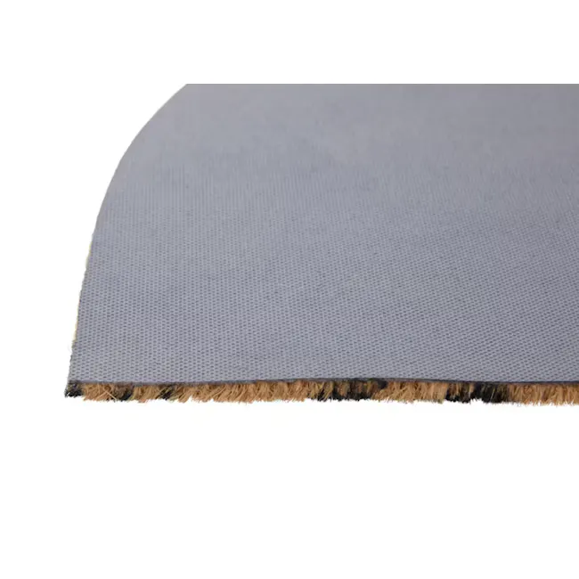 Mandarin Oranges Coir Door Mat - 5 - Fabric, mesh, textured, gray, fringe, decorative, border, edge, fabric edge, fabric