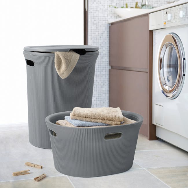 Tatay Laundry Basket - Grey (2 Sizes) - 1