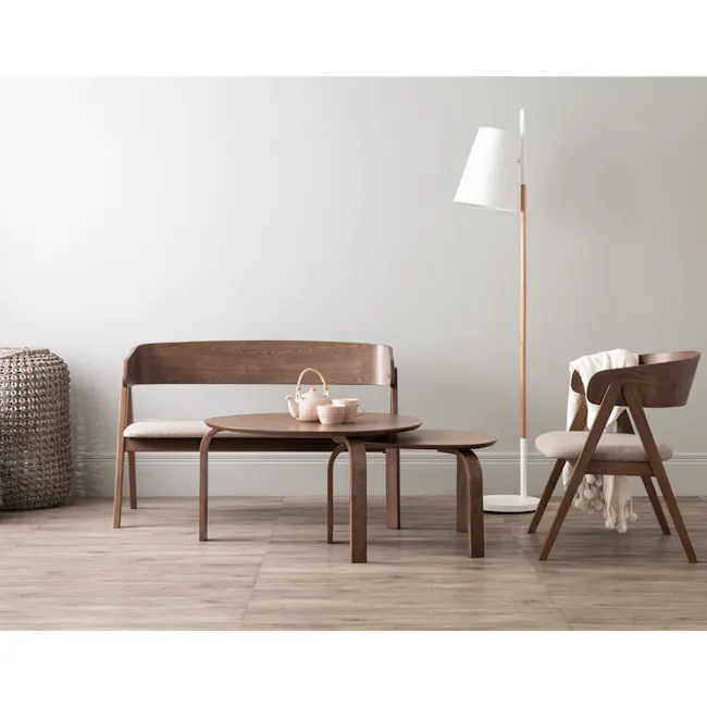 (As-is) Stephanie Nesting Coffee Table - Oak - 6 - 14