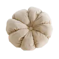 Velvet Petal Round Cushion - Sand