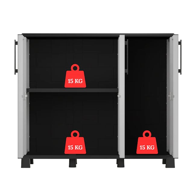 Linea Family 3-Door Base Cabinet - 5