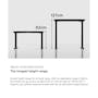 K3 Adjustable Table - Black frame, White MFC (2 Sizes) - 2