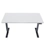 K3 Adjustable Table - Black frame, White MFC (2 Sizes) - 0