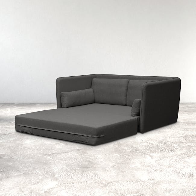 Greta 2 Seater Sofa Bed - Dark Grey - 1