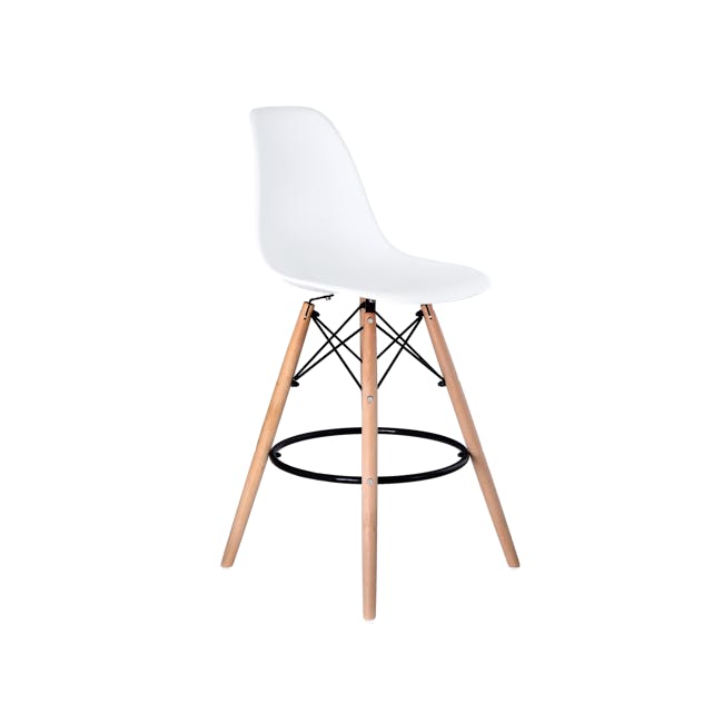 (As-is) Oslo Low Bar Chair - White - 0