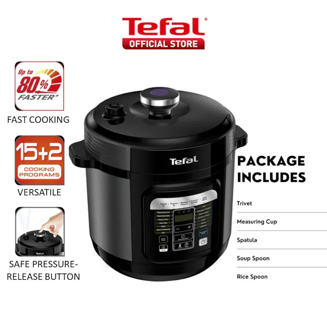 Tefal Home Chef Smart Electric Pressure and Multi-Cooker (CY601) - 8