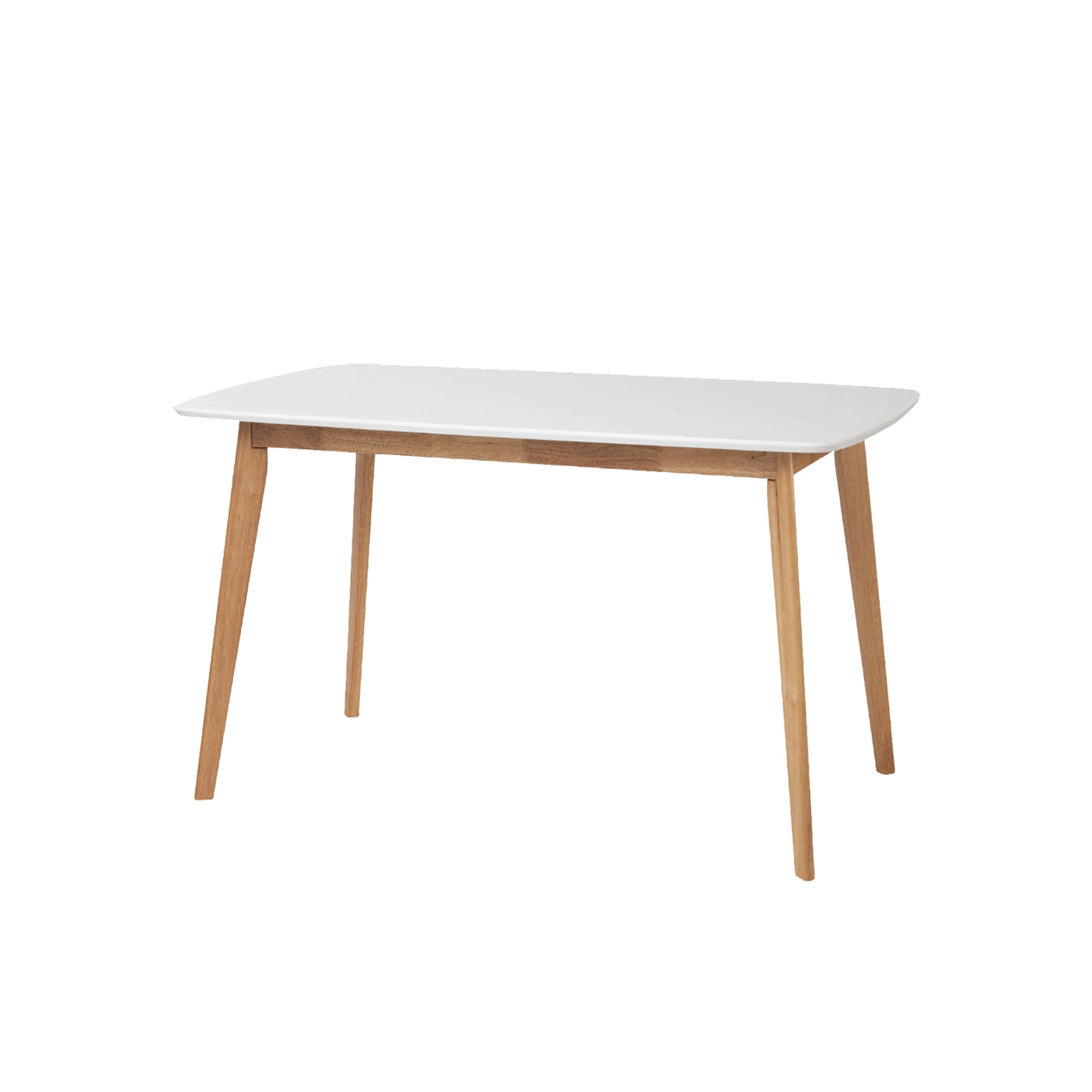 (As-is) Harold Dining Table 1.2m - Natural, White - 35