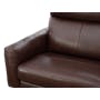 William 3 Seater Sofa - Chocolate (Genuine Cowhide Leather) - 5