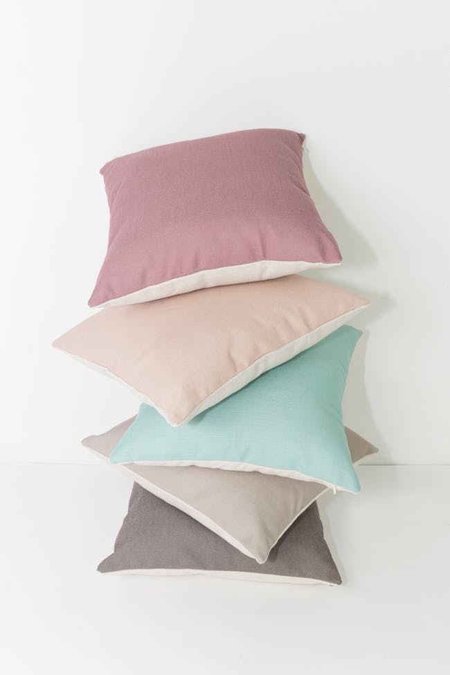 Throw Linen Cushion - Mint - 8