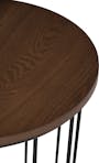 Freida Round Side Table - Black, Cocoa - 4