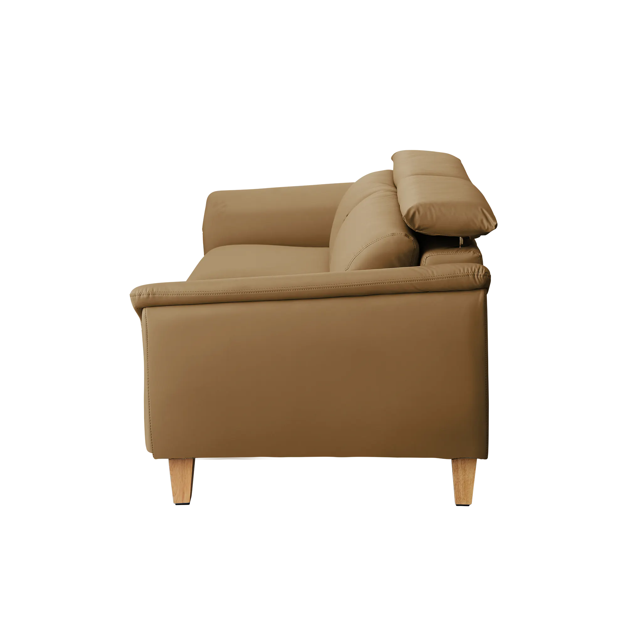 Jordyn 3 Seater Sofa with Adjustable Headrest - Tan (Pet Friendly) - 7