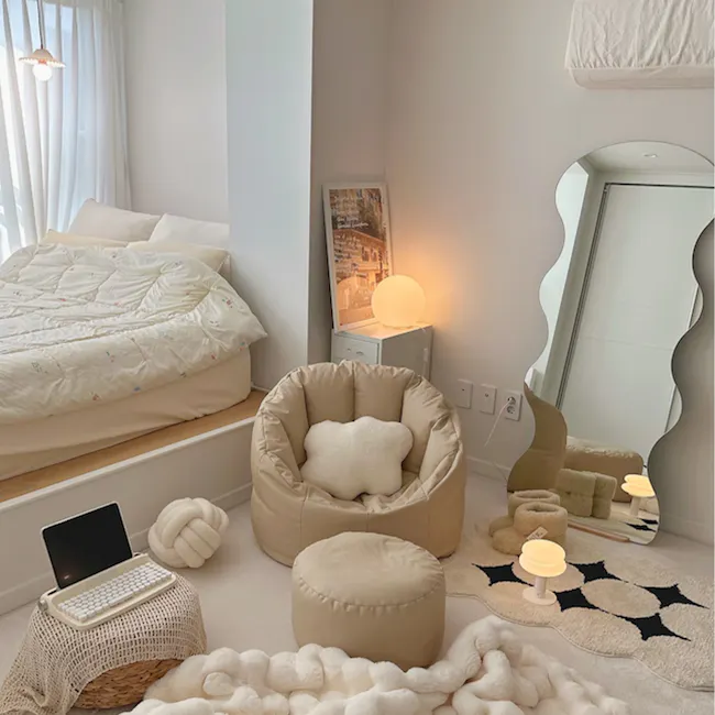 Wavy Standing Floor Mirror - 2