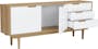 Larisa Sideboard 1.8m - Oak, White - 8