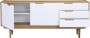 Larisa Sideboard 1.8m - Oak, White - 9