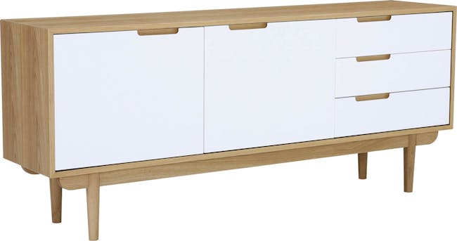 Larisa Sideboard 1.8m - Oak, White - 7