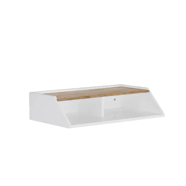 Wayland Storage Wall Shelf - White - 1