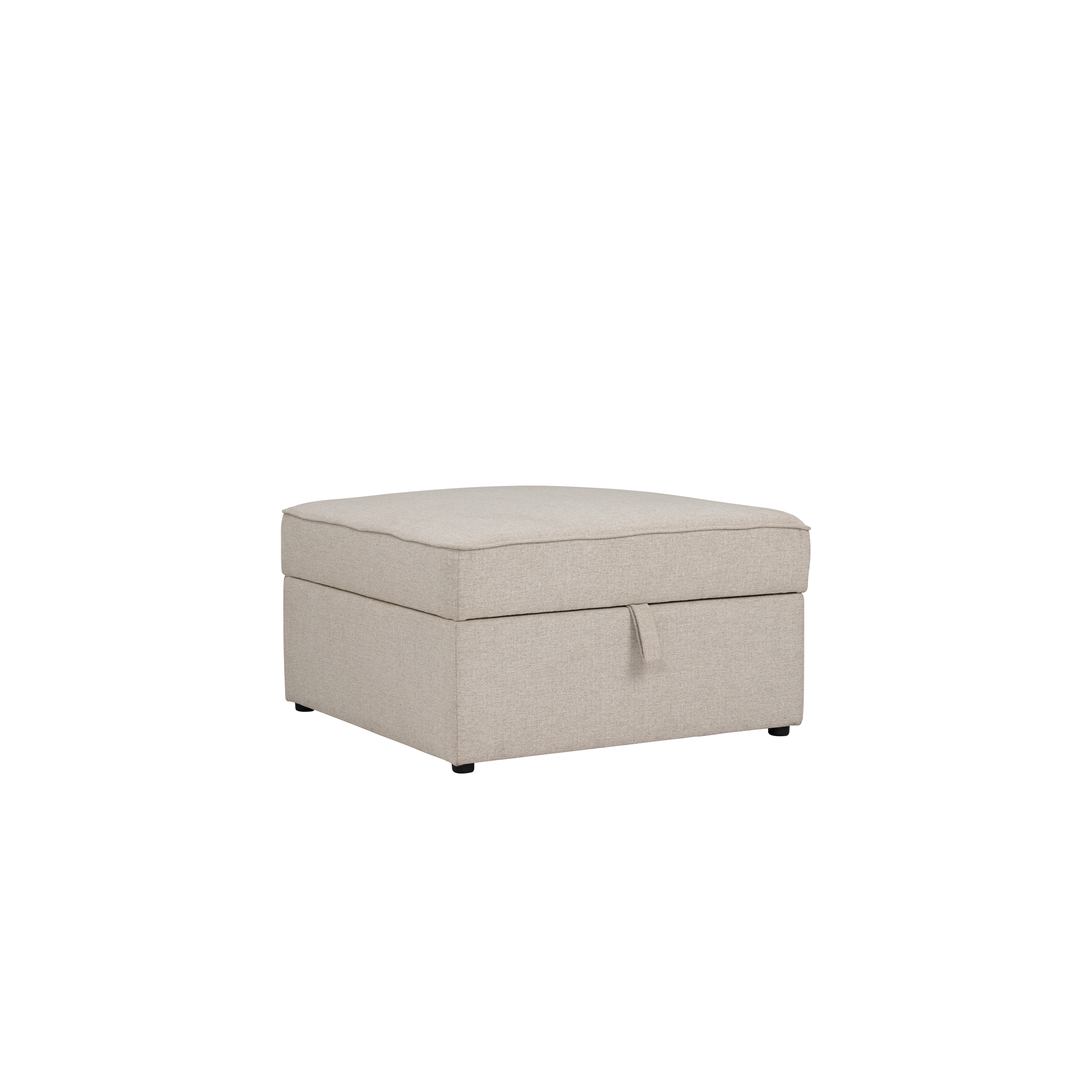 Tony Storage Ottoman - White