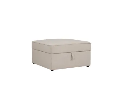 Tony Storage Ottoman - White