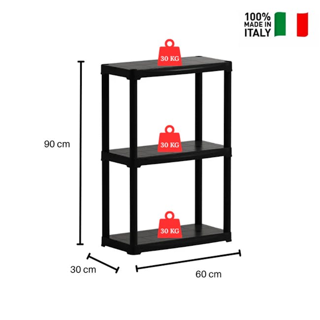 Linea Tempo 3 Tier Shelving Rack - 5