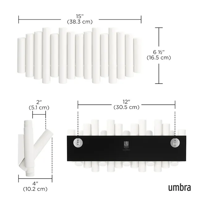 Picket 5 Wall Hook - White - 6