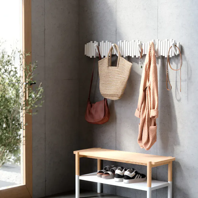 Picket 5 Wall Hook - White - 10