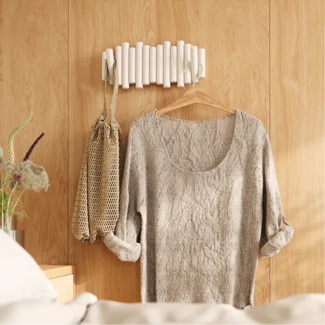 Picket 5 Wall Hook - White - 9