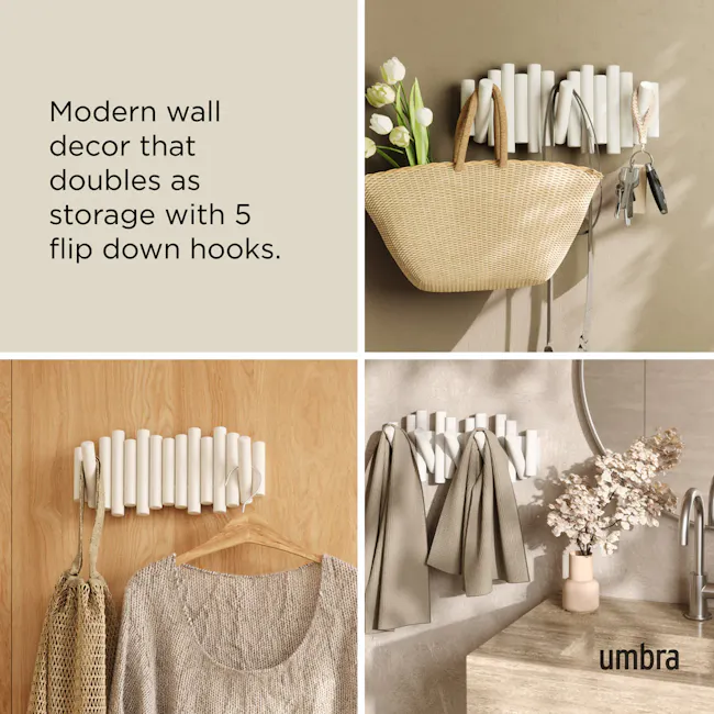 Picket 5 Wall Hook - White - 5