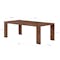 Clarkson Dining Table 2.2m - Cocoa - 5
