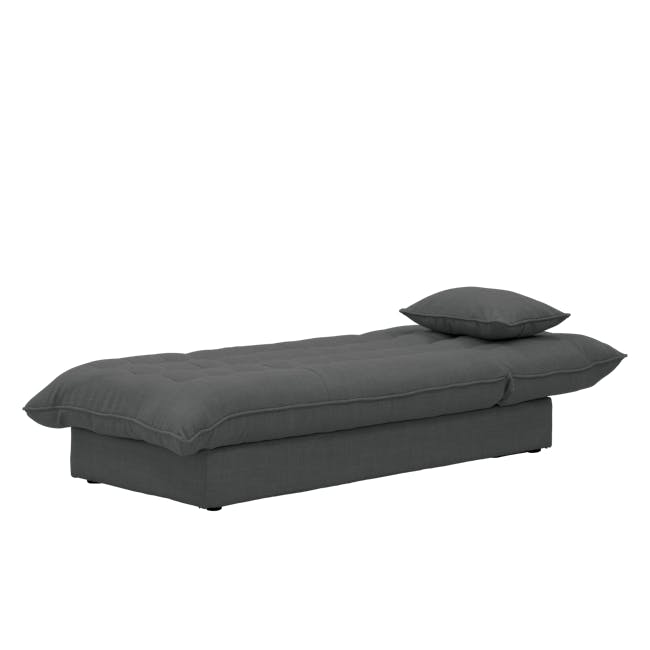 Tessa L-Shaped Storage Sofa Bed - Charcoal (Eco Clean Fabric) - 17