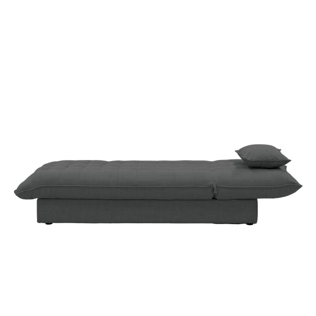 Tessa L-Shaped Storage Sofa Bed - Charcoal (Eco Clean Fabric) - 21